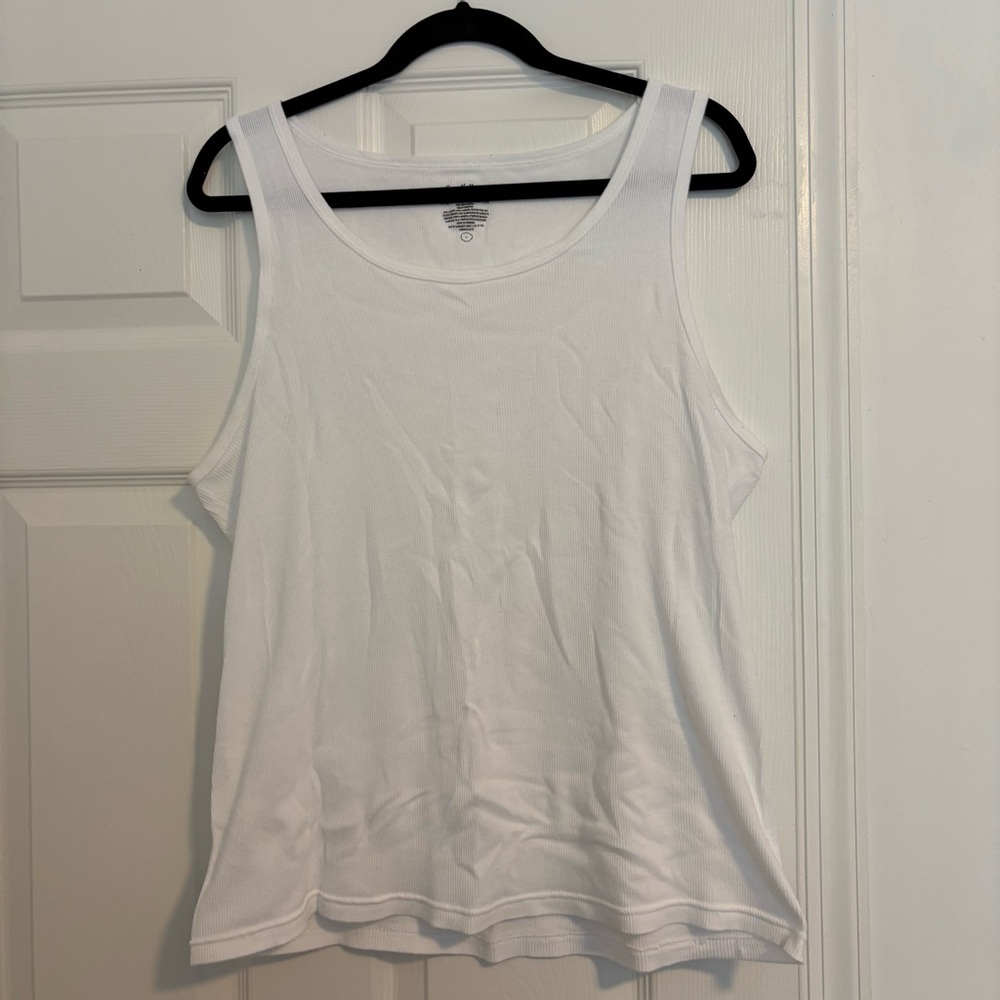 Goodfellow & Co White Ribbed Tank Top – Men’s L - Item 0294